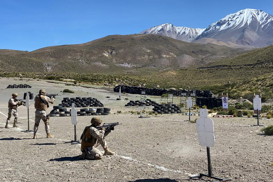 Preparación de monitores de tiro nivel intermedio Brimot Huamachuco foto Ejército de Chile