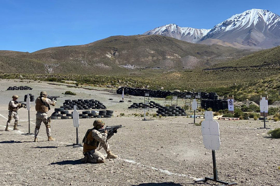 Preparación de monitores de tiro nivel intermedio Brimot Huamachuco foto Ejército de Chile