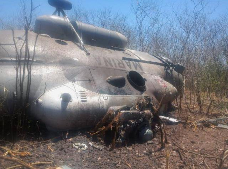 MI 17 accidentado en Mazatlán