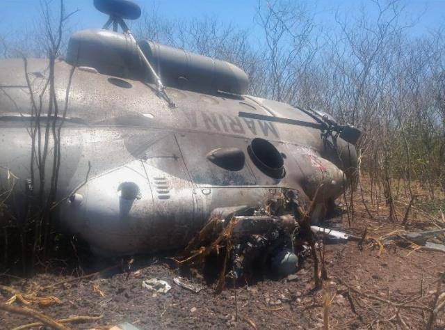 MI 17 accidentado en Mazatlán