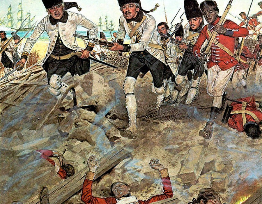 Spanish troops at Pensacola