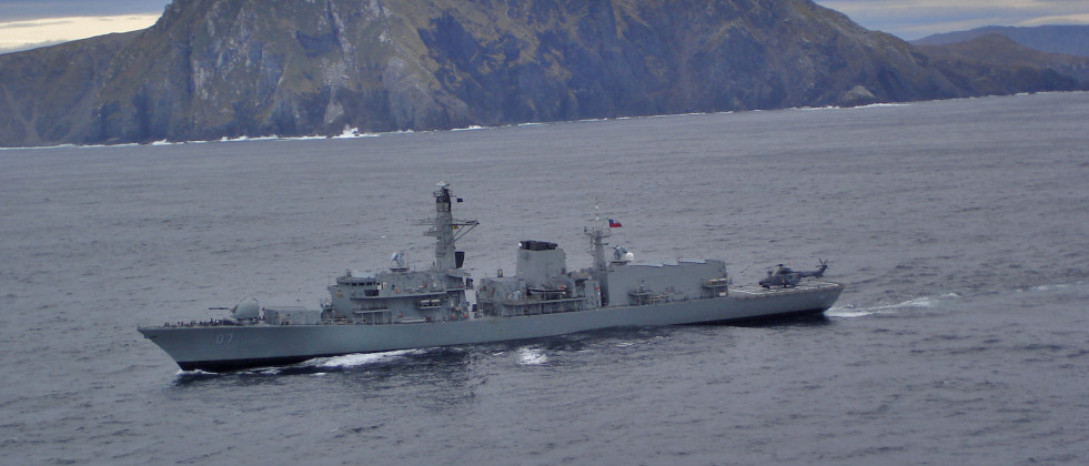 Fragata Lynch en el Cabo de Hornos foto Armada de Chile