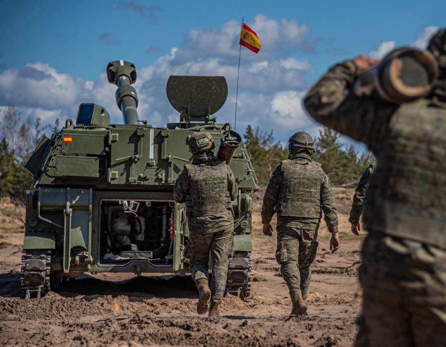 Ejercicio obus m109 letonia 1