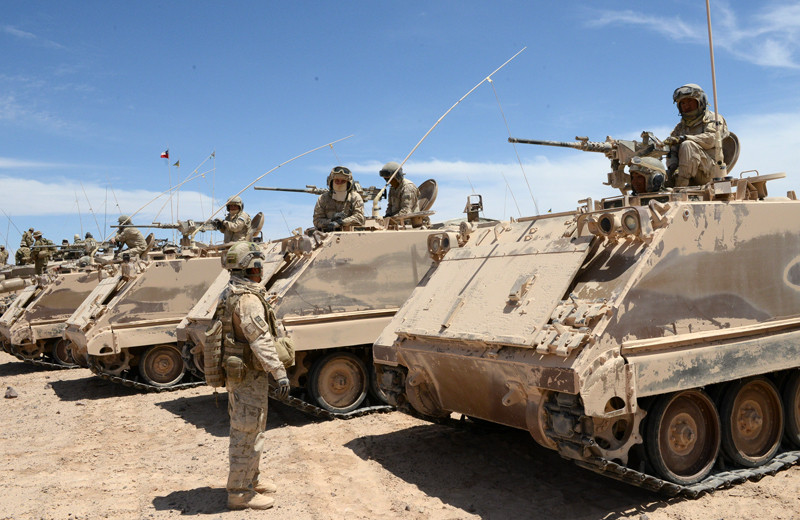 Vehu00edculos de transporte de personal M113 Foto Eju00e9rcito de Chile