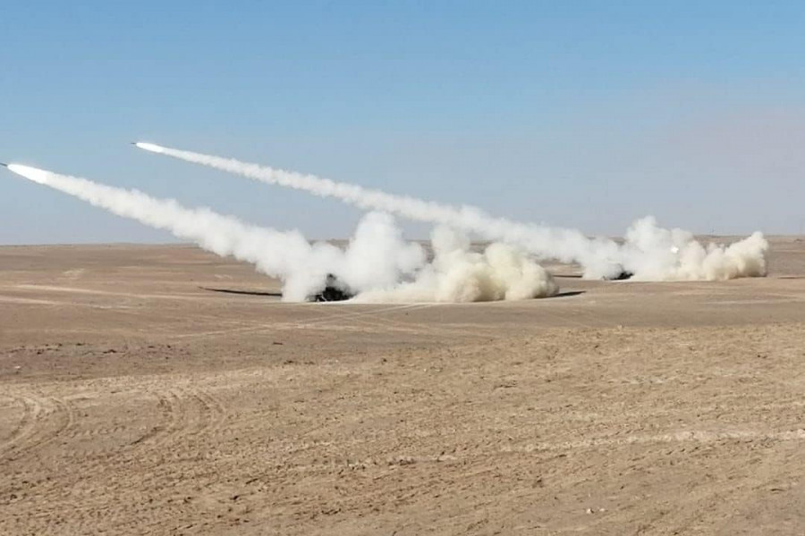 Lanzamiento de cohetes LAR 160 Foto Ejército de Chile