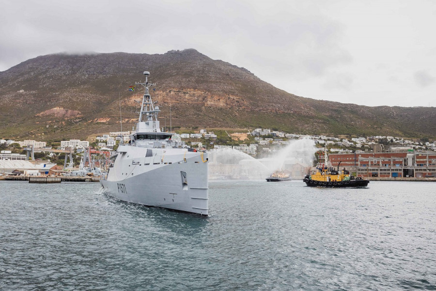Primer buque patrullero MMIPV sudafricano. Foto Damen