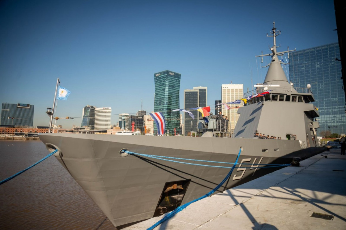 El ARA Contraalmirante Cordero ya en Argentina Foto Ministerio de Defensa