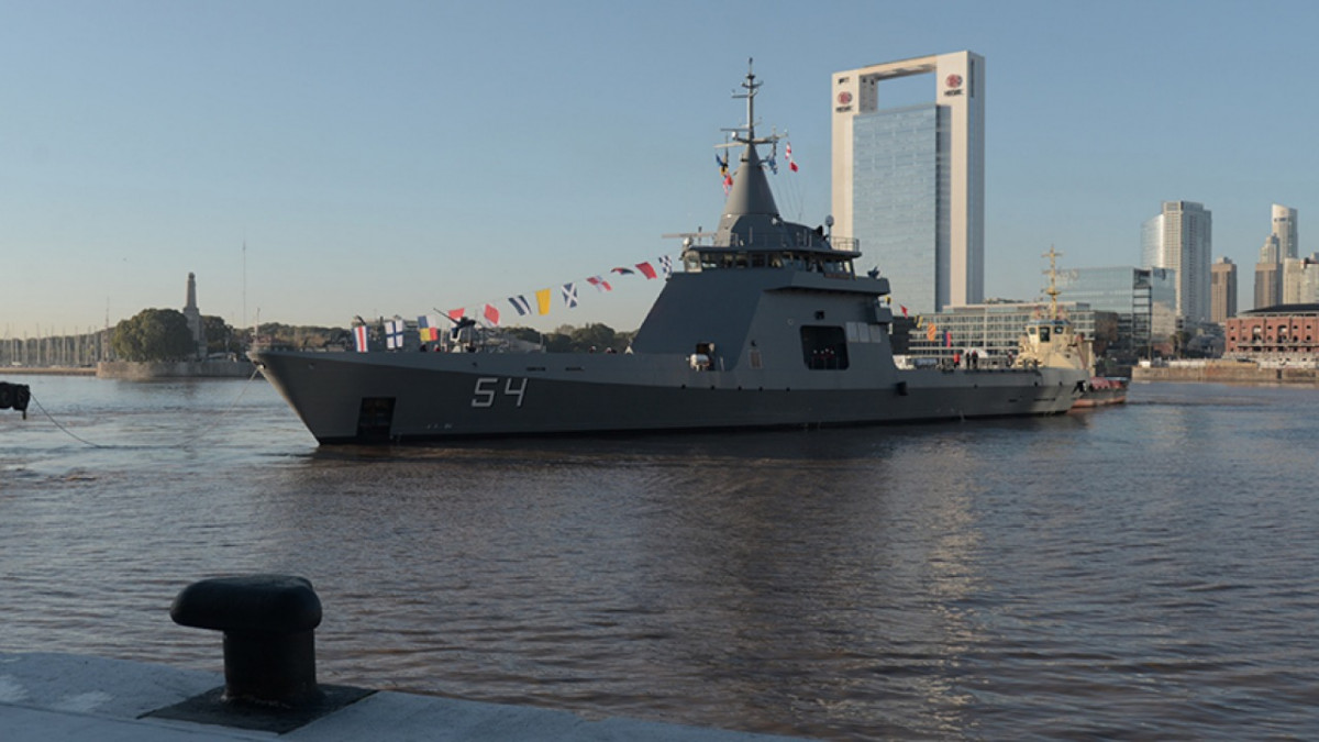 El ARA Contraalmirante Cordero ya en Argentina Foto Ministerio de Defensa 1