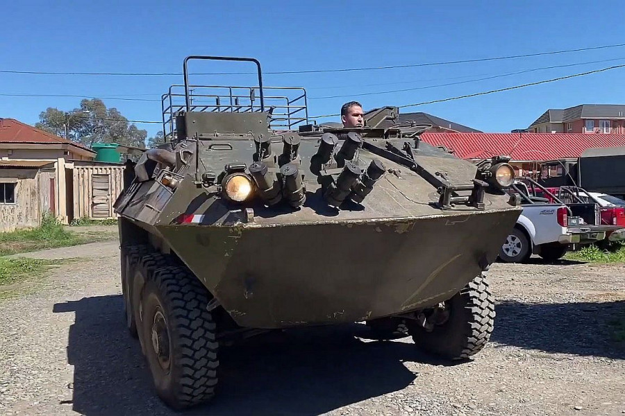Mowag Piraña 8x8 en Regimiento Logístico Victoria Foto Ejército de Chile