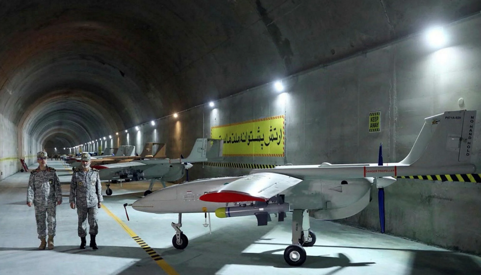Irán muestra una base secreta y desvela un arsenal de más de 100 drones
