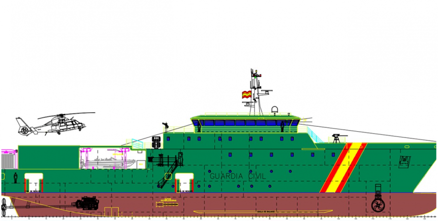 Patrullera oceánica de la guardia civil