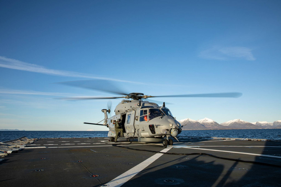 Helicóptero NH90 noruego. Foto Ministerio de Defensa de Noruega