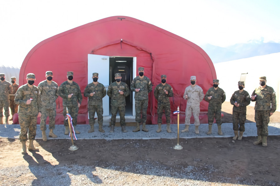 Campamento Alaska Escserv Foto Ejército de Chile