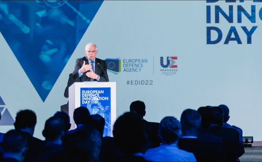 Josep Borrell interviene en el Día Europeo de la Innovacion en Defensa. Foto EDA
