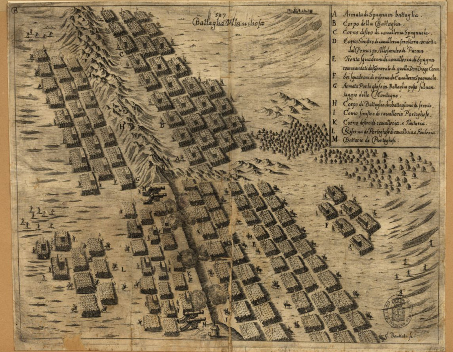 Batalha de Montes Claros   gravura