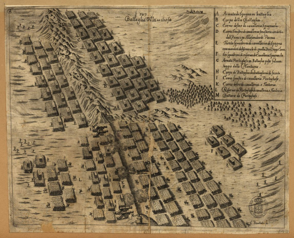 Batalha de Montes Claros   gravura