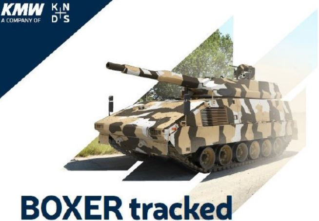 Folleto de KNDS sobre el nuevo Boxer movido sobre orugas01