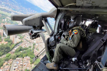 UH 60 de la FFMM Colombianas, durante Plan Democracia. Foto CGFM