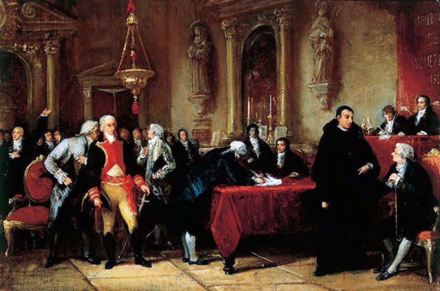 04 venezuela firma del acta de independencia en 1811 s