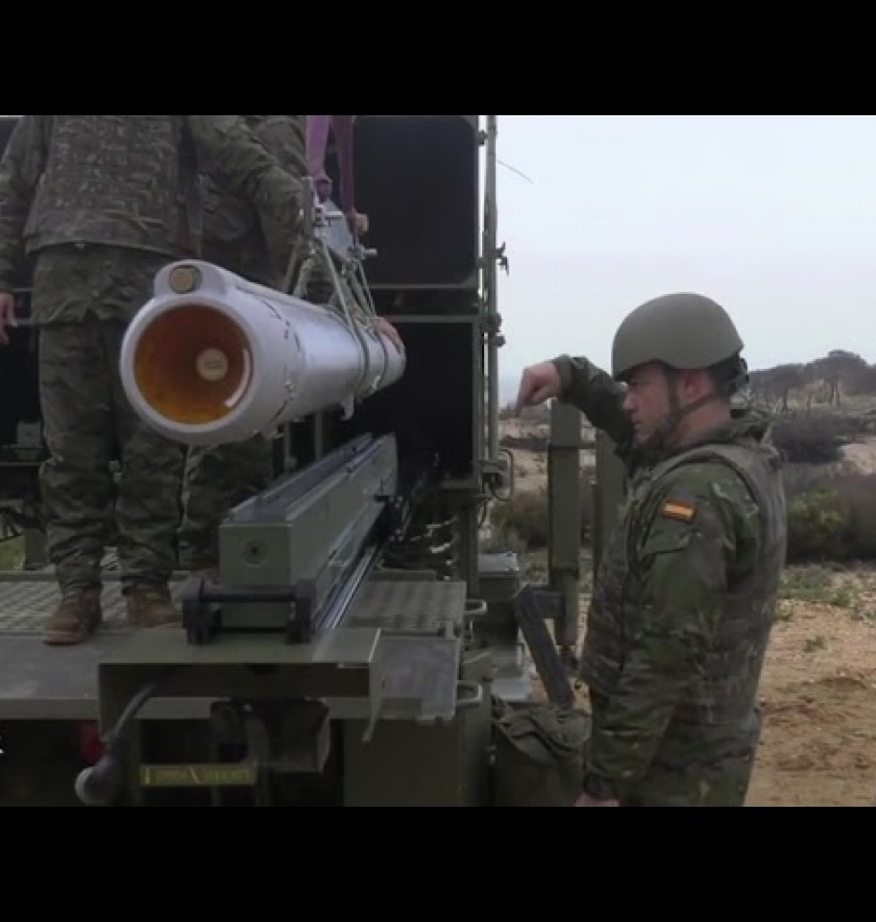 Primeras imágenes de la batería española de misiles Nasams desplegada en Letonia