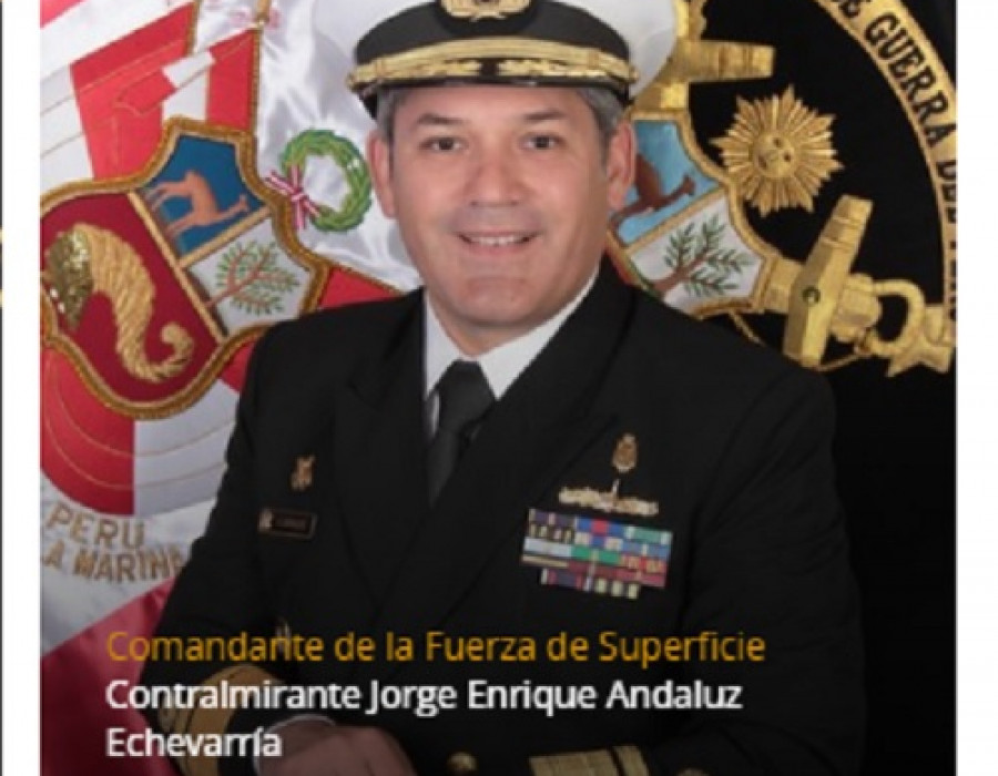 Contralmirante JorgeAndaluzEchevarría comandanteFuerzaSuperficie MGP