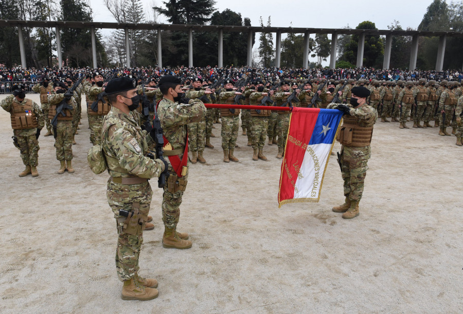 Ceremonia de juramento a la bandera Foto Ejército de Chile