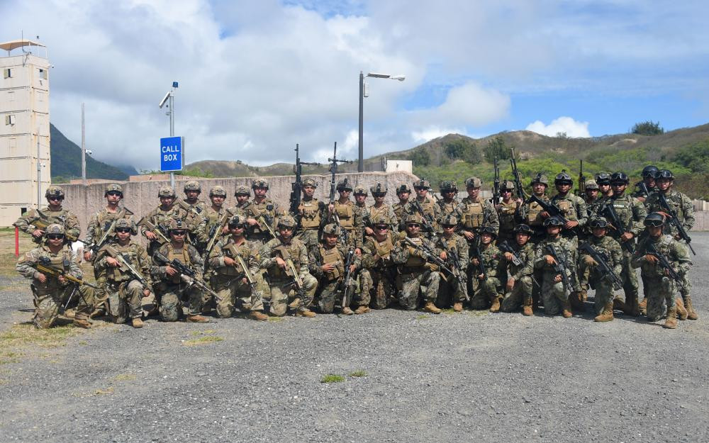 Infantes de Marina de Chile Estados Unidos y Mu00e9xico en Rimpac 2022 Foto Mass Communication Specialist Seaman Leon Vonguyen US Navy