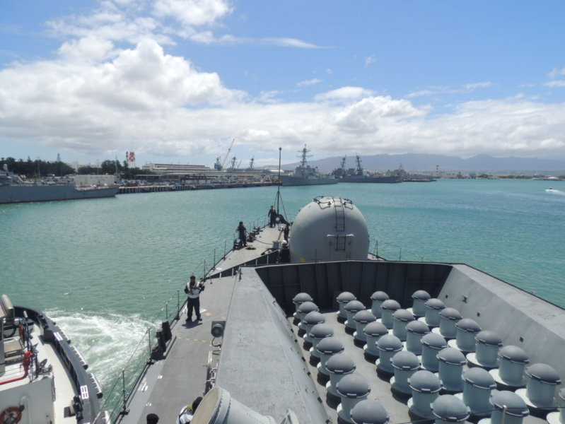 Lynch en Pearl Harbor Foto Armada de Chile