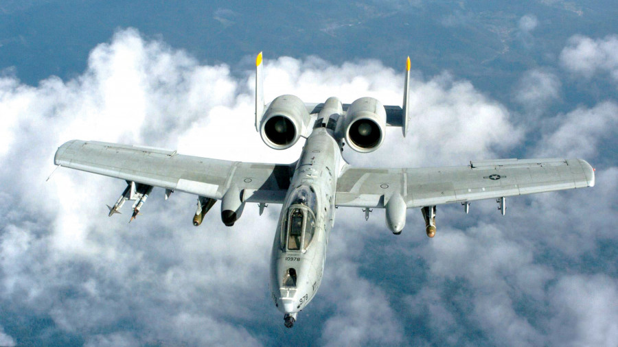 Avión A 10A C Thunderbolt II de la Fuerza Aérea de Estados Unidos. Foto USAF