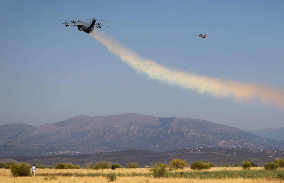 A400m kit de extincion de incendios pruebas