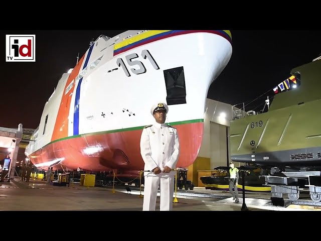 Cotecmar bota el nuevo buque oceanográfico de la Armada de Colombia