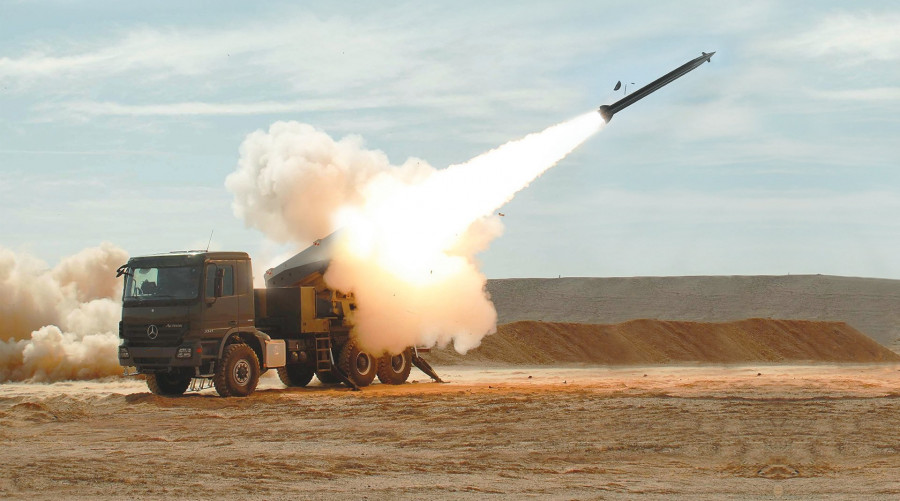 Sistema de artillería MLRS. Foto KMW