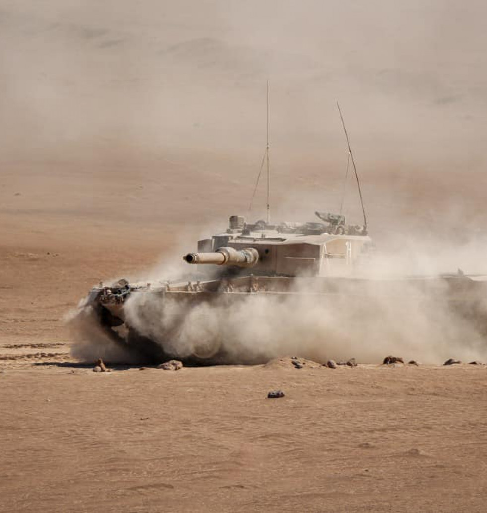 Leopard 2A4 del Grupo de Tanques Vencedores Brigada Acorazada Coraceros Foto Ejército de Chile