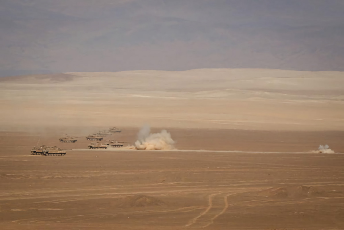 Leopard 2A4 del Grupo de Tanques Vencedores Foto Eju00e9rcito de Chile