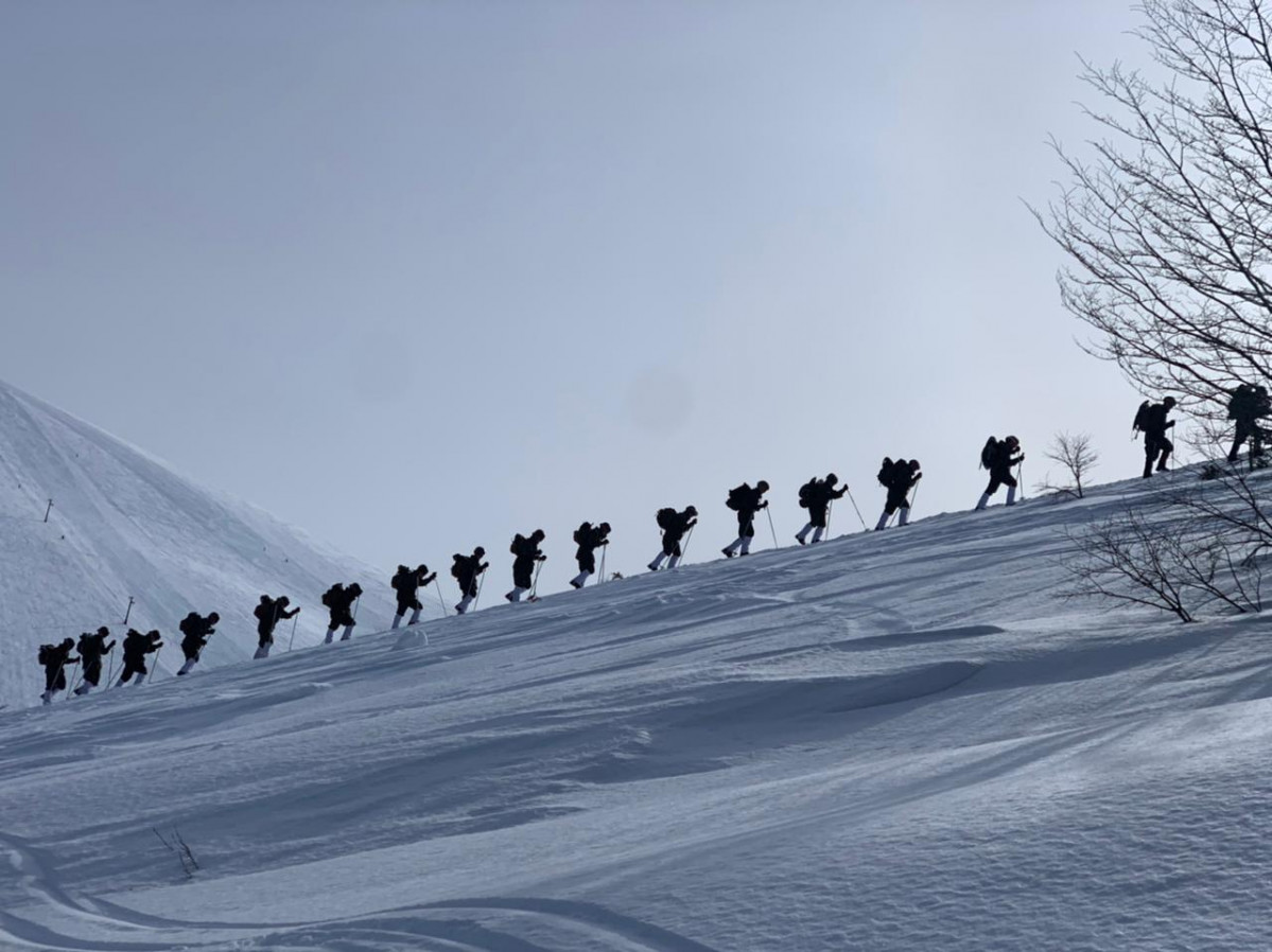 Marcha en terreno nevado Foto Eju00e9rcito de Chile