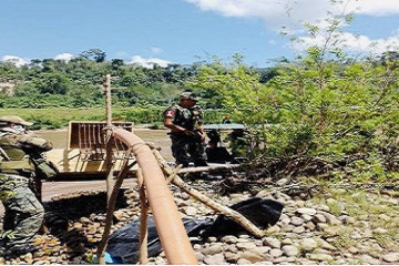 Dicapi OPerativocontraMineriaIlegal RioPachitea PuertoInca Huanuco ago2022 Dicapi MGP