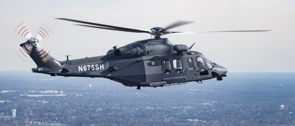 Helicóptero MH 139A. Foto Leonardo