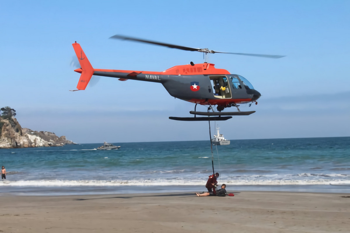 Simulacro de rescate de bau00f1ista en riesgo de inmersiu00f3n Foto Ministerio de Salud de Chile