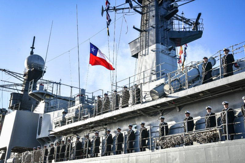 Curso de Guardiamarinas y Marineros en Instrucciu00f3n 2022 a bordo de la FF 19 Almirante Williams Foto Armada de Chile