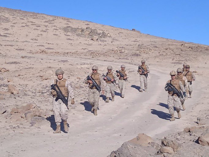 Marcha pedestre del Batallu00f3n de Infanteru00eda Blindada Carampangue Foto Eju00e9rcito de Chile (1)