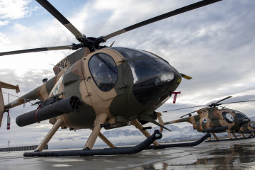 Helicópteros militares de MD Helicopters. Foto MD Helicopters