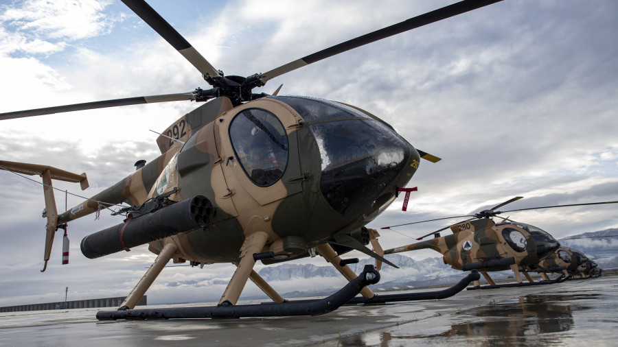 Helicópteros militares de MD Helicopters. Foto MD Helicopters