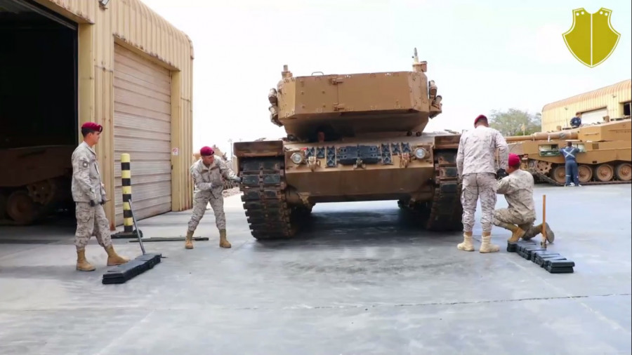 Cambio de cojinete Leopard 2A4 Imagen Ejército de Chile