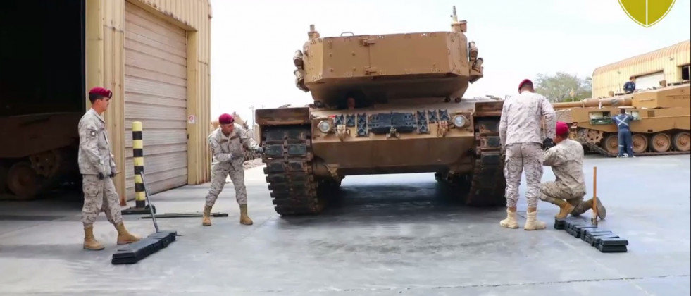 Cambio de cojinete Leopard 2A4 Imagen Ejército de Chile