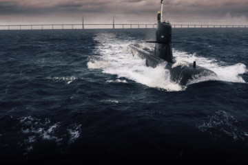 Submarino sueco HMS Södermanland. Foto Saab