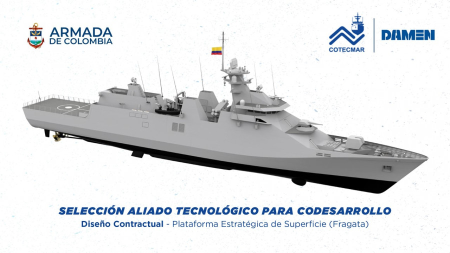 Damen construirá las cinco fragatas del programa PES de Colombia