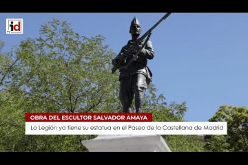 La Legión ya tiene su estatua en el Paseo de la Castellana de Madrid
