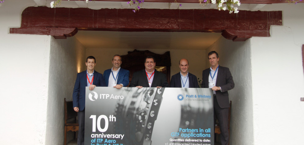 Ejecutivos de ITP Aero y Pratt & Whitney 10 aniversario de la alianza