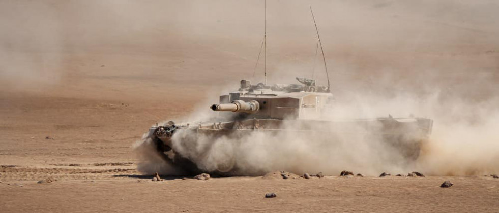 Leopard 2A4 del Grupo de Tanques Vencedores Brigada Acorazada Coraceros Foto Ejército de Chile