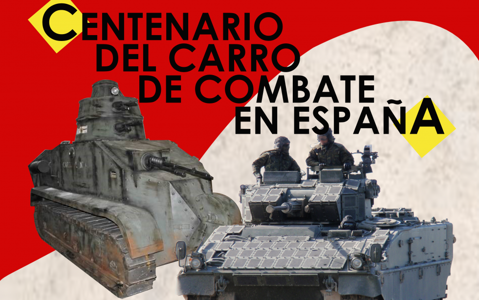 Cartel Centenario Carro de Combate Asturias
